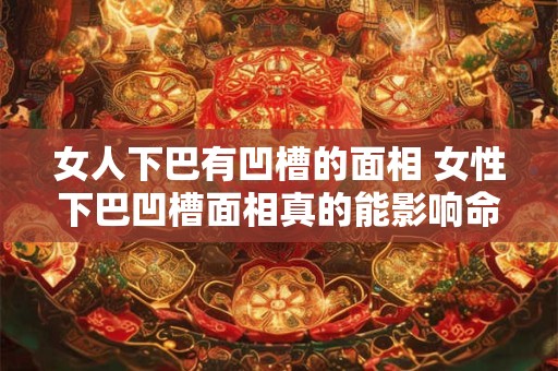女人下巴有凹槽的面相 女性下巴凹槽面相真的能影响命运吗