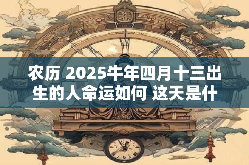 农历 2025牛年四月十三出生的人命运如何 这天是什么星座
