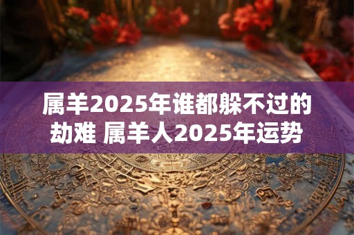 属羊2025年谁都躲不过的劫难 属羊人2025年运势