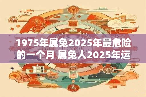 1975年属兔2025年最危险的一个月 属兔人2025年运势如何