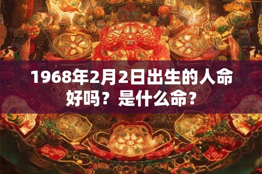 1968年2月2日出生的人命好吗？是什么命？