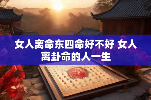 女人离命东四命好不好 女人离卦命的人一生