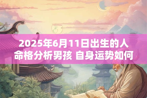 2025年6月11日出生的人命格分析男孩 自身运势如何