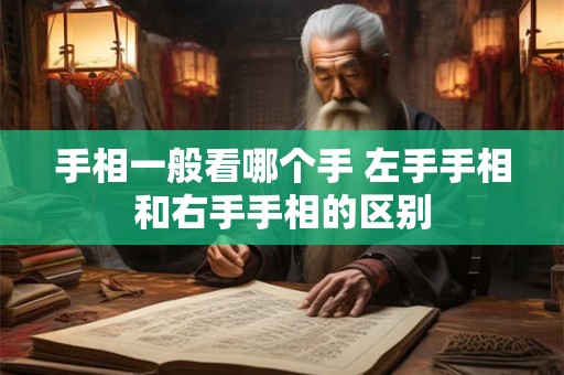 手相一般看哪个手 左手手相和右手手相的区别