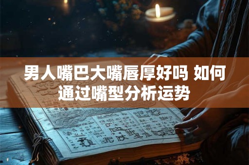 男人嘴巴大嘴唇厚好吗 如何通过嘴型分析运势