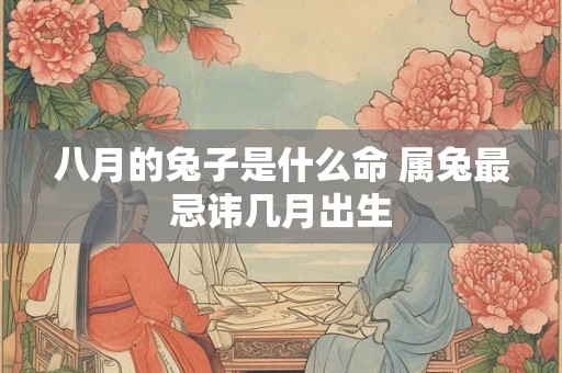 八月的兔子是什么命 属兔最忌讳几月出生