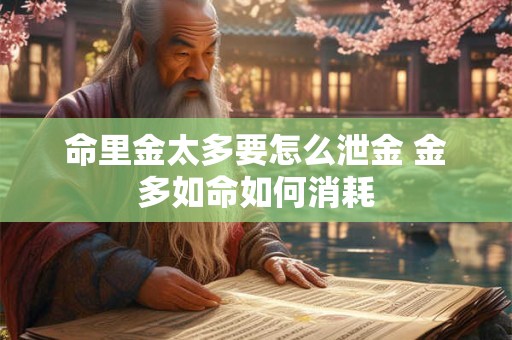 命里金太多要怎么泄金 金多如命如何消耗