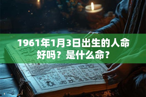 1961年1月3日出生的人命好吗？是什么命？