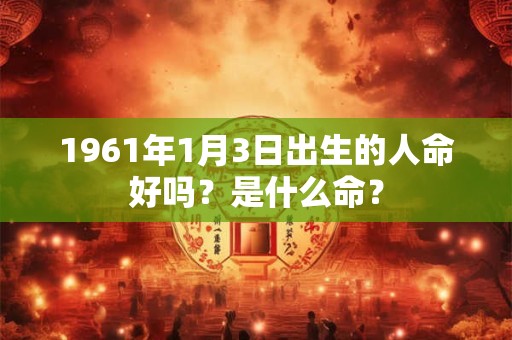 1961年1月3日出生的人命好吗？是什么命？