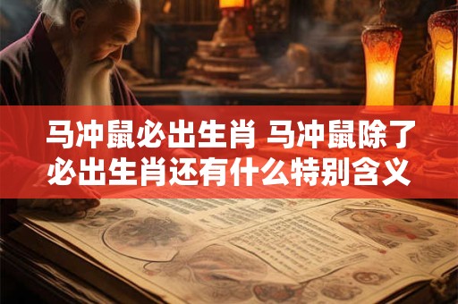 马冲鼠必出生肖 马冲鼠除了必出生肖还有什么特别含义