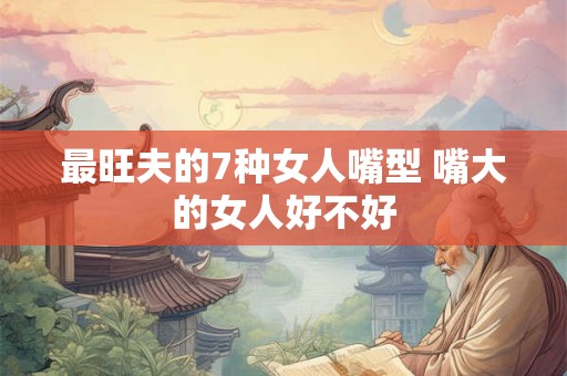 最旺夫的7种女人嘴型 嘴大的女人好不好