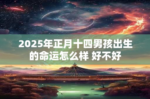 2025年正月十四男孩出生的命运怎么样 好不好