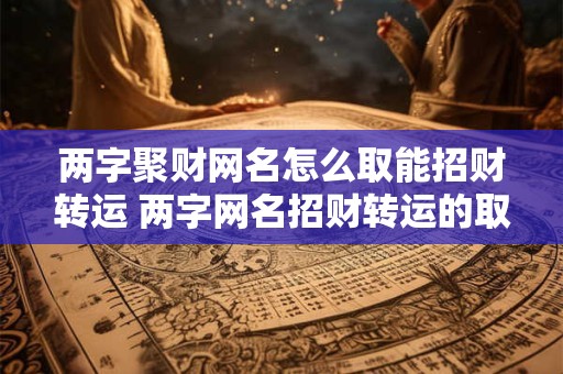 两字聚财网名怎么取能招财转运 两字网名招财转运的取名技巧