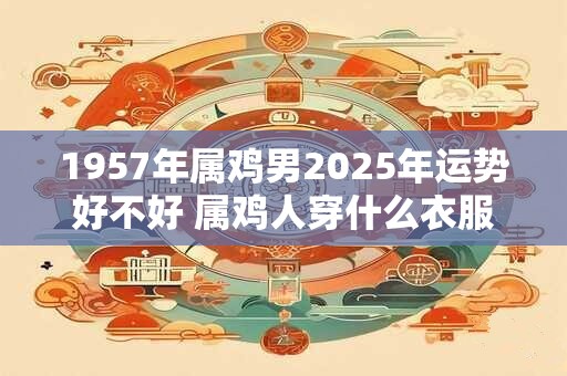 1957年属鸡男2025年运势好不好 属鸡人穿什么衣服最好