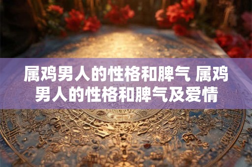 属鸡男人的性格和脾气 属鸡男人的性格和脾气及爱情