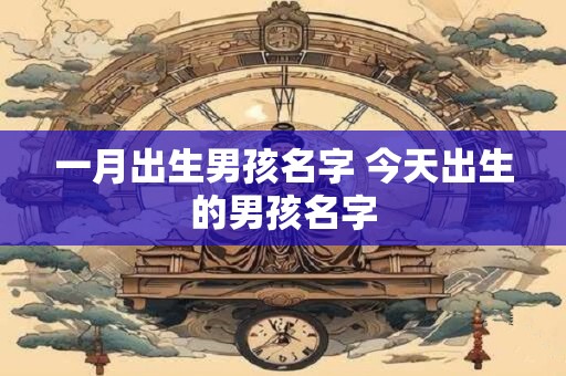 一月出生男孩名字 今天出生的男孩名字