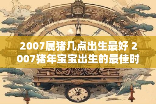 2007属猪几点出生最好 2007猪年宝宝出生的最佳时间