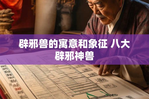 辟邪兽的寓意和象征 八大辟邪神兽