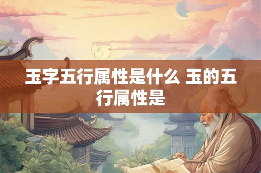 玉字五行属性是什么 玉的五行属性是