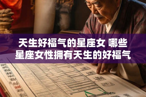 天生好福气的星座女 哪些星座女性拥有天生的好福气