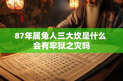87年属兔人三大坎是什么 会有牢狱之灾吗