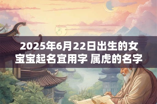 2025年6月22日出生的女宝宝起名宜用字 属虎的名字