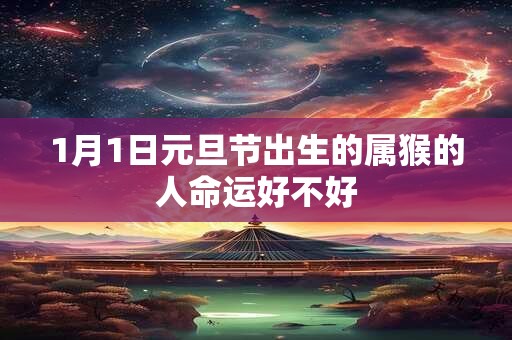 1月1日元旦节出生的属猴的人命运好不好