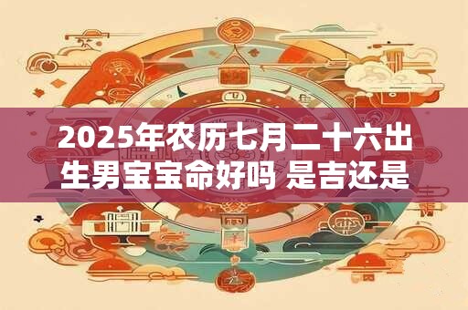 2025年农历七月二十六出生男宝宝命好吗 是吉还是凶