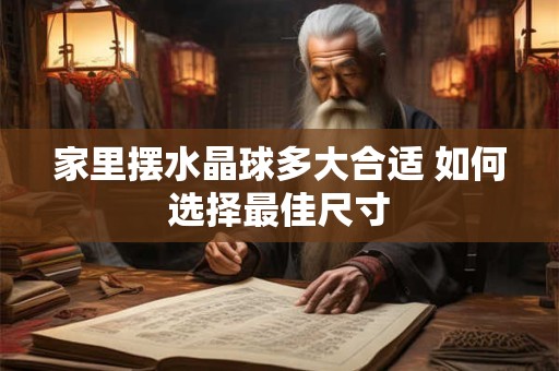 家里摆水晶球多大合适 如何选择最佳尺寸
