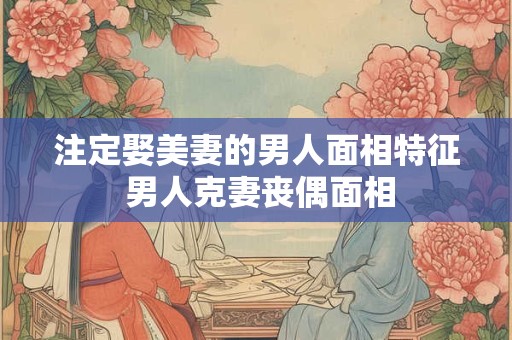 注定娶美妻的男人面相特征 男人克妻丧偶面相