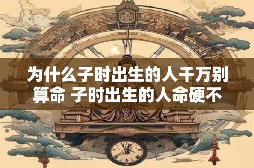 为什么子时出生的人千万别算命 子时出生的人命硬不