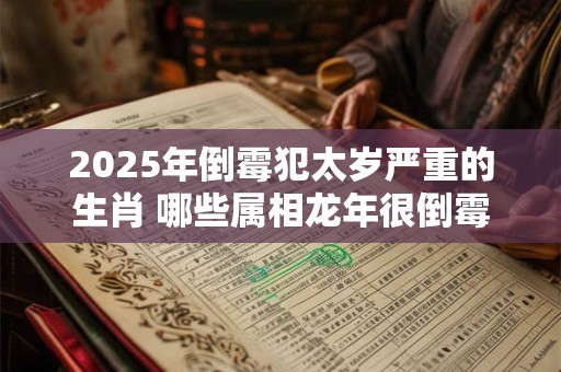 2025年倒霉犯太岁严重的生肖 哪些属相龙年很倒霉