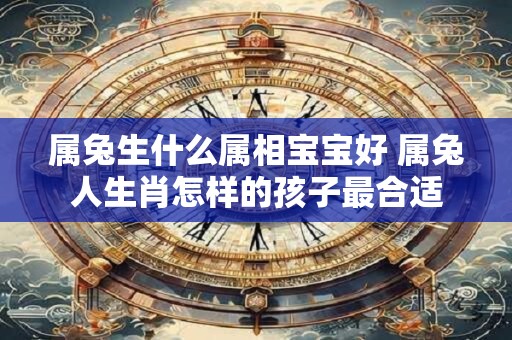 属兔生什么属相宝宝好 属兔人生肖怎样的孩子最合适