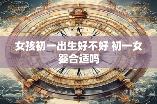 女孩初一出生好不好 初一女婴合适吗