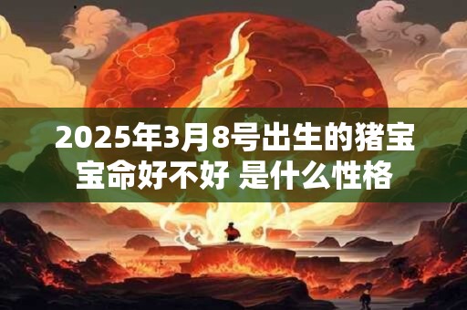 2025年3月8号出生的猪宝宝命好不好 是什么性格