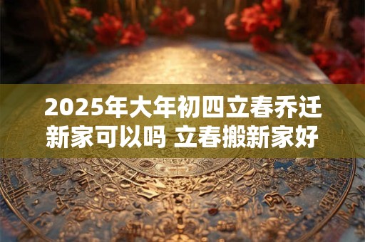 2025年大年初四立春乔迁新家可以吗 立春搬新家好不好