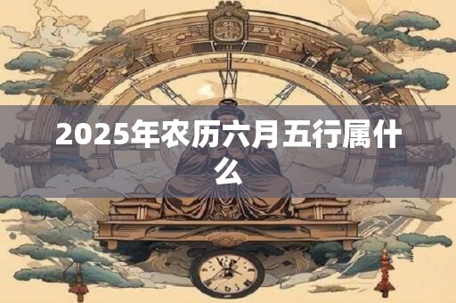 2025年农历六月五行属什么