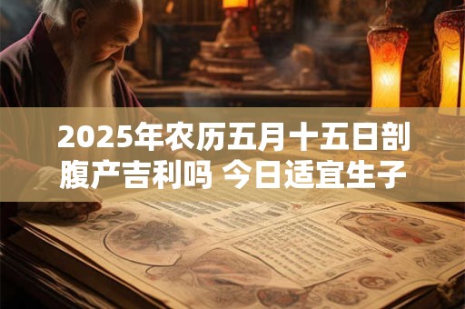 2025年农历五月十五日剖腹产吉利吗 今日适宜生子吗