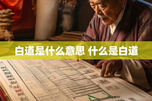 白道是什么意思 什么是白道