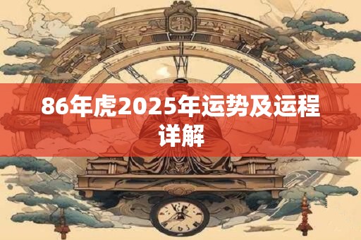 86年虎2025年运势及运程详解