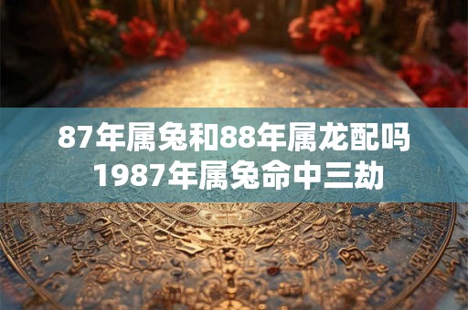 87年属兔和88年属龙配吗 1987年属兔命中三劫