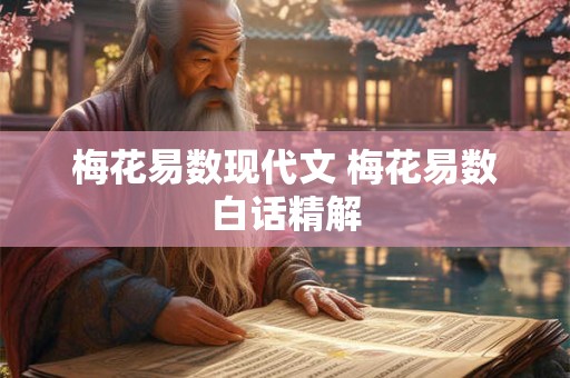 梅花易数现代文 梅花易数白话精解