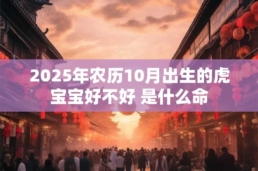 2025年农历10月出生的虎宝宝好不好 是什么命