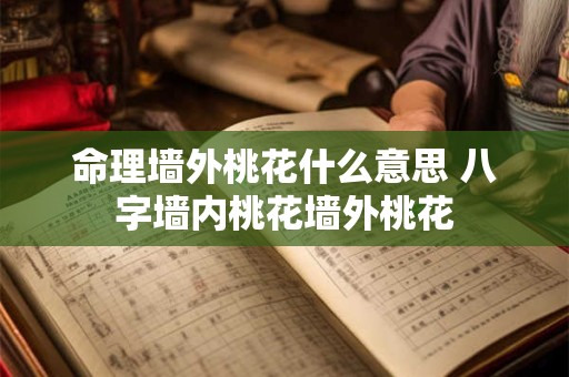 命理墙外桃花什么意思 八字墙内桃花墙外桃花