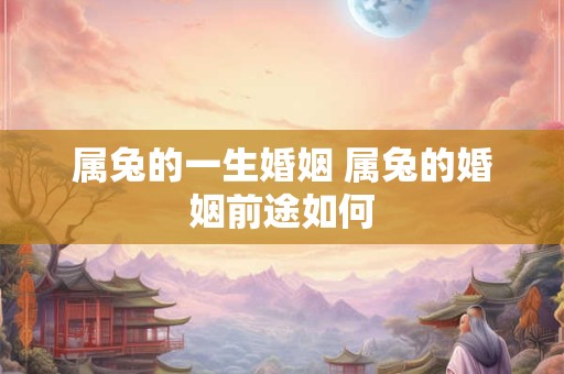 属兔的一生婚姻 属兔的婚姻前途如何