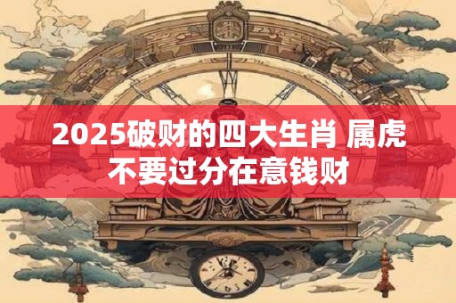 2025破财的四大生肖 属虎不要过分在意钱财
