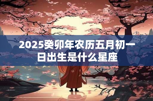 2025癸卯年农历五月初一日出生是什么星座