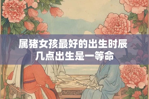 属猪女孩最好的出生时辰 几点出生是一等命