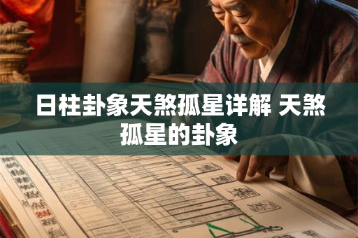 日柱卦象天煞孤星详解 天煞孤星的卦象