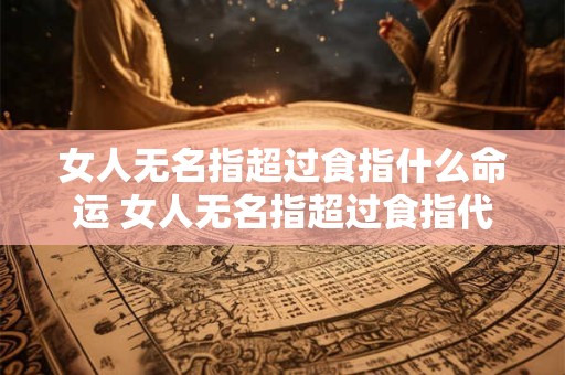 女人无名指超过食指什么命运 女人无名指超过食指代表什么